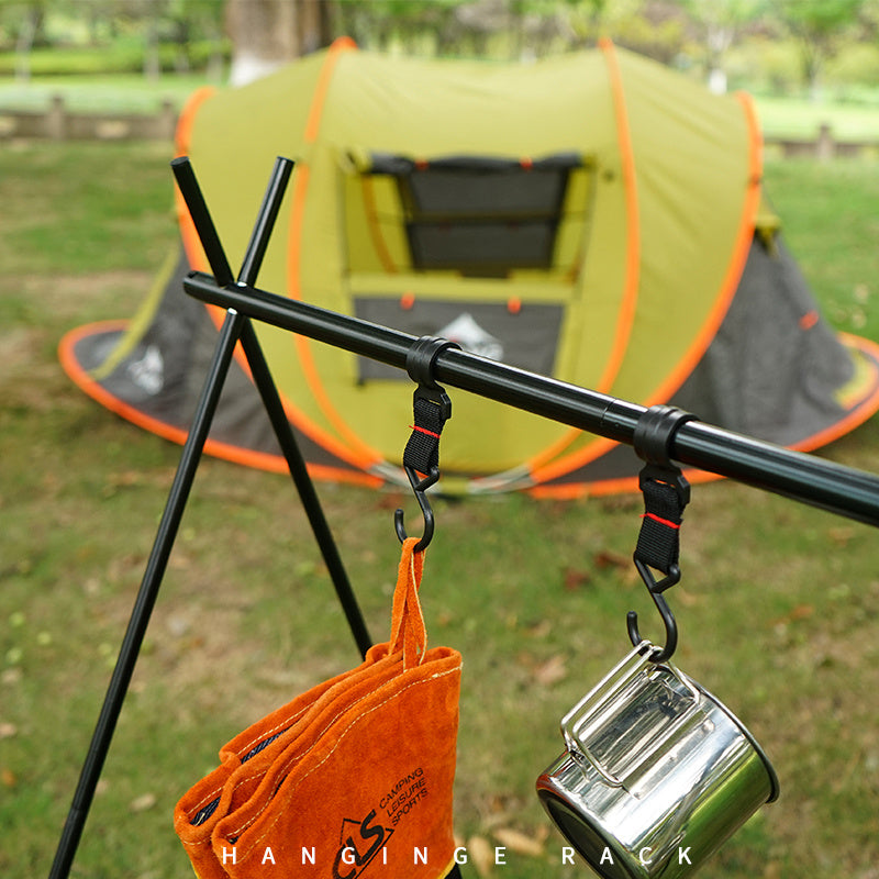 Portable Folding Tripod Stand for Camping Clothes Storage