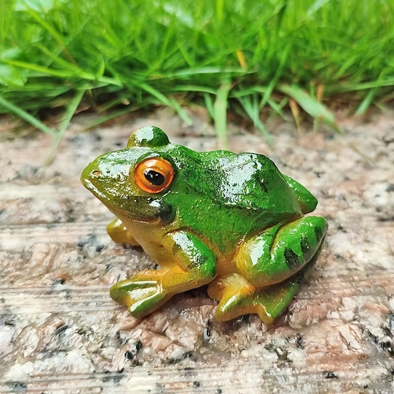 Mini Frog Ornaments for Bonsai Succulent Decor