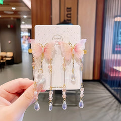 Vintage Chinese Style Tassel Hair Clips for Party