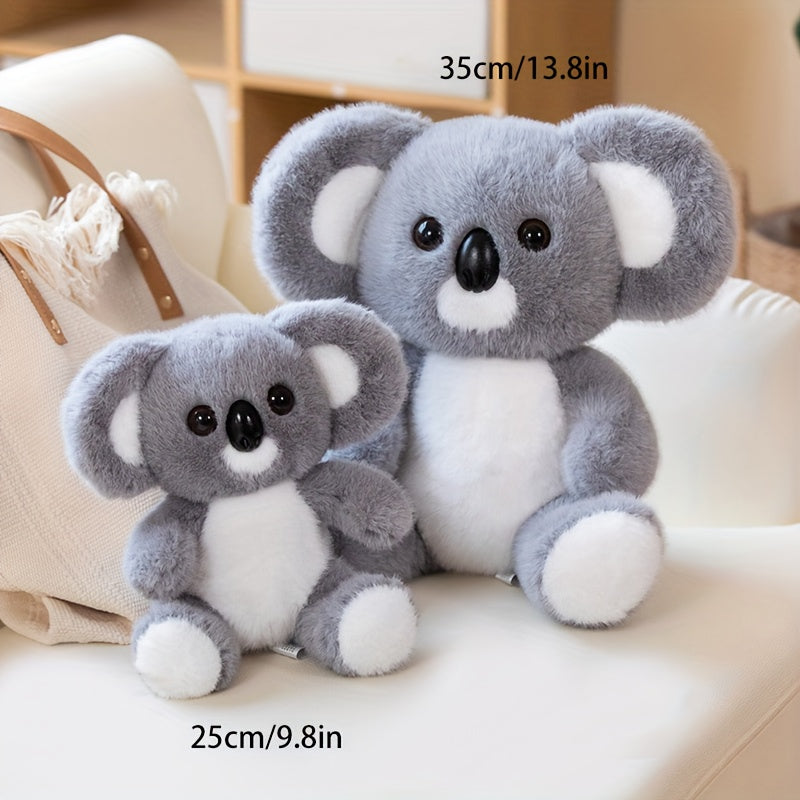 Cute Koala Plush 24 Gray for Holiday Decor in Living Room or Bedroom