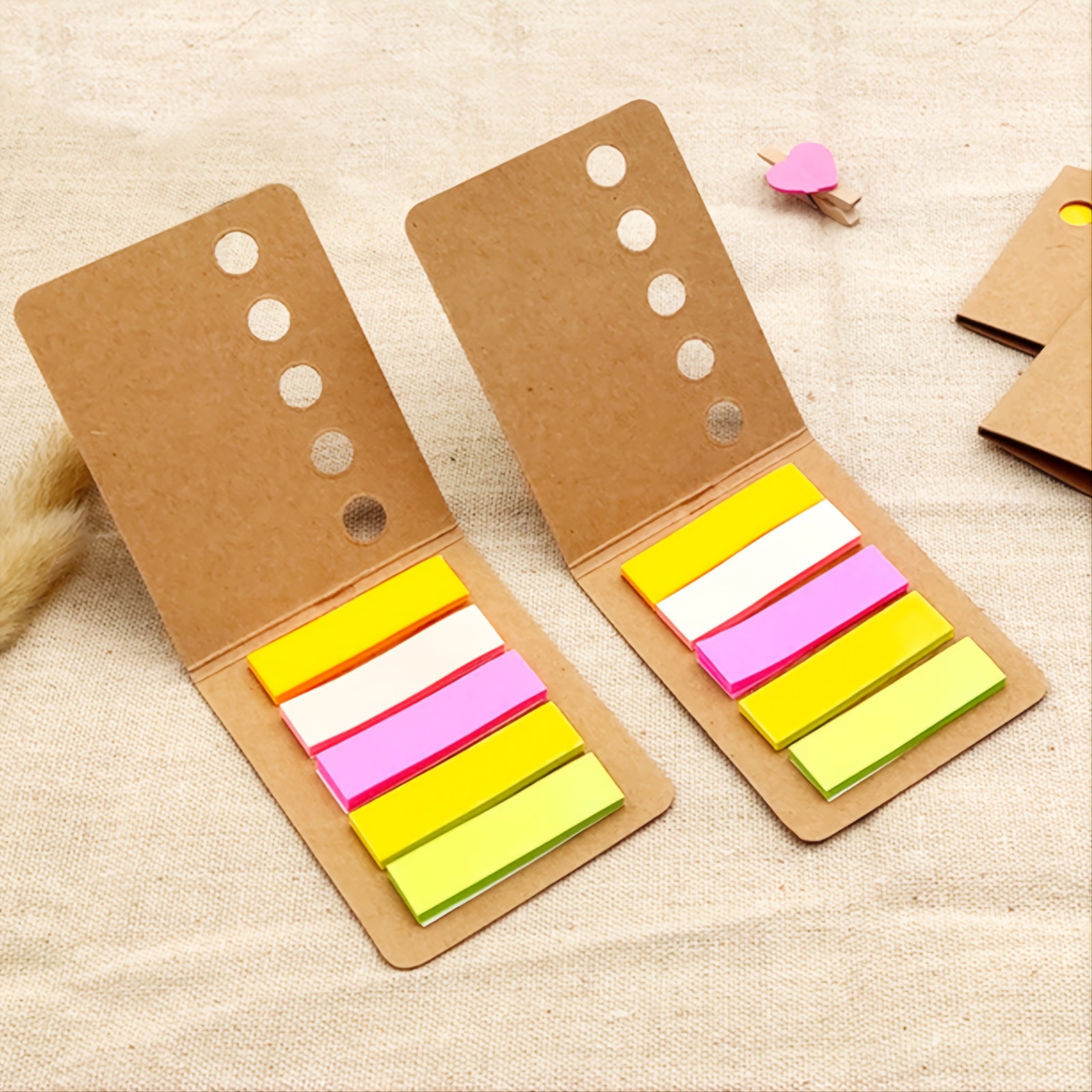 Cow Leather Sticky Note Set 120 Sheets