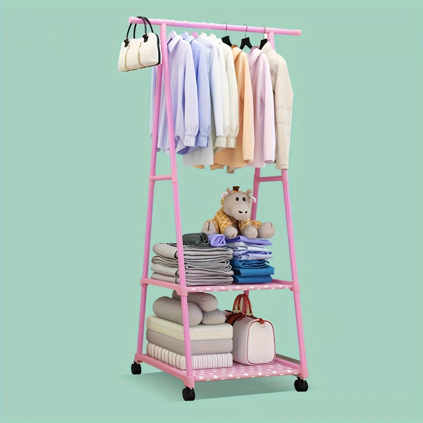 Movable Coat Rack Triangle Coat Rack