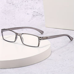Clear Lens Glasses Jelly Frame Anti Light Reading Glasses