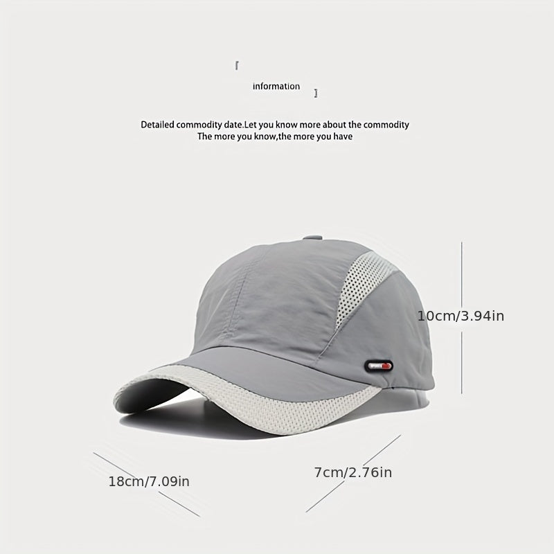 Breathable Baseball Cap Quick Drying Sun Hat Lightweight