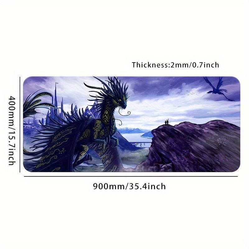 Anime Mouse Pad Large Gaming Desk Pad Non-slip Rubber HD Keyboard Mouse Pad