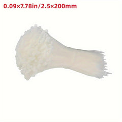 100pcs Nylon Cable Ties Cold Resistant Industrial Binding Belts