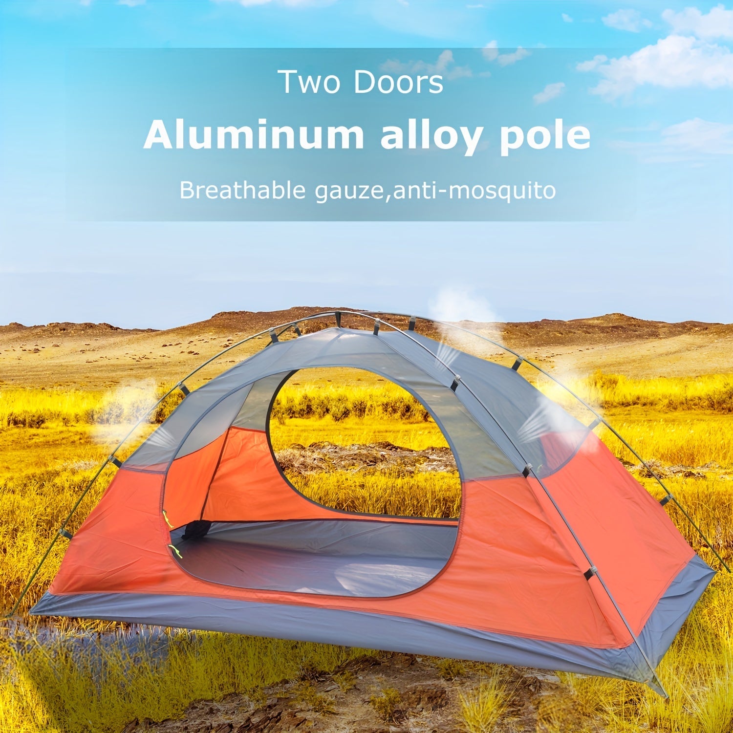 Lightweight 1-2 Person Waterproof Camping Tent - Backpacking & Hiking