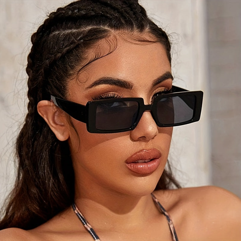 Rect. Sunglasses Women Men Anti Glare UV400