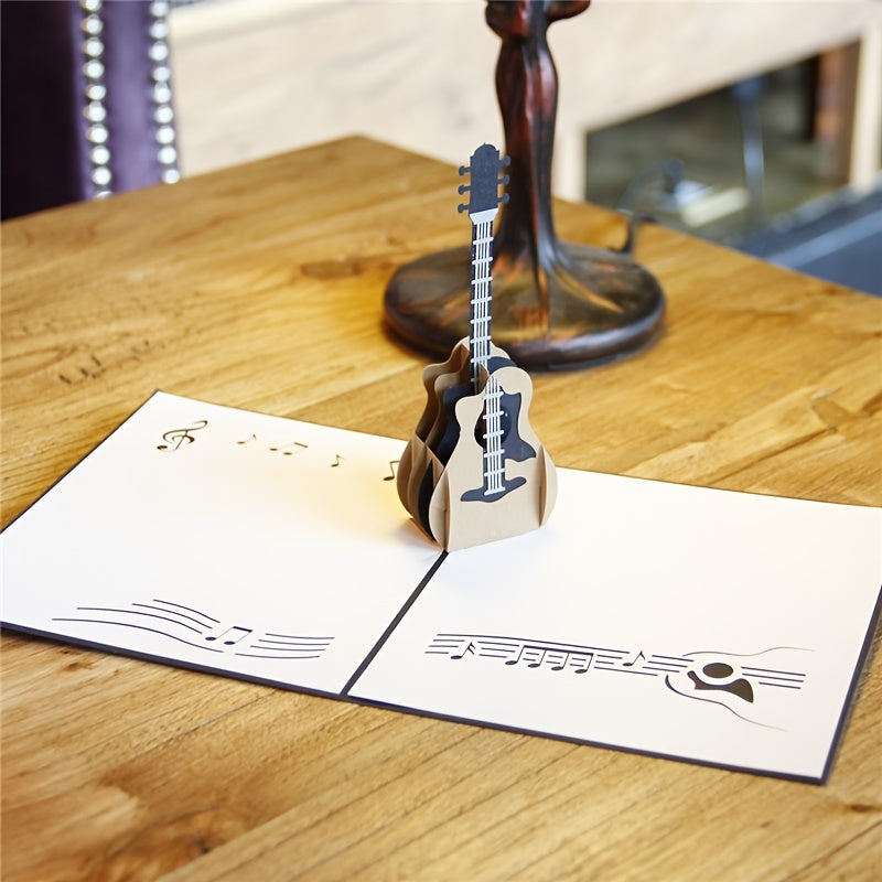 3D Guitar Pop Up Card for Anniversaries & Birthdays