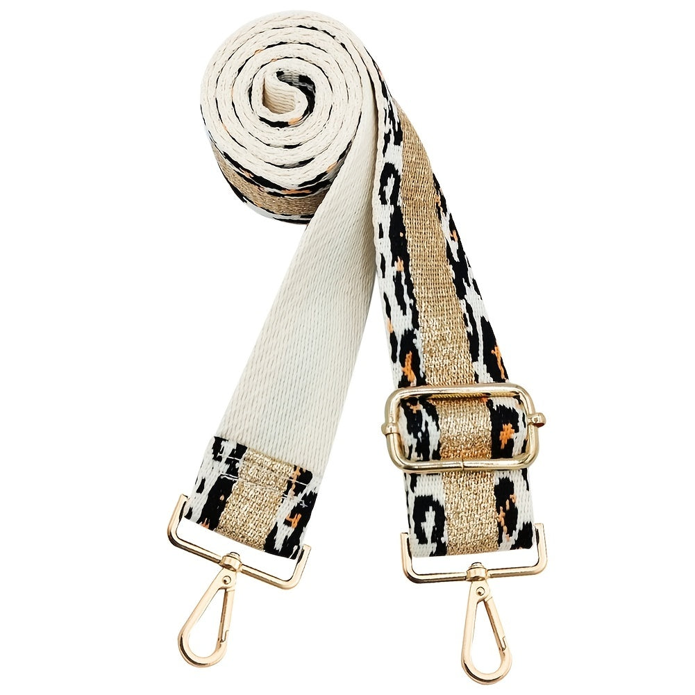 Leopard Print Bag Strap Wide Replacement DIY Travel Accessories