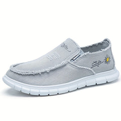 Men's Slip On Canvas Shoes Lightweight Casual Flats