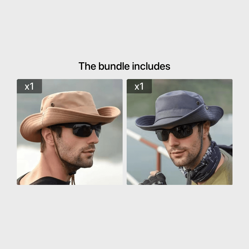 Outdoor Sun Hat Mountaineering Hat Breathable UV Protection Bucket Hat