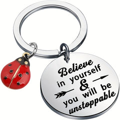 Ladybug Stainless Steel Key Chain Inspirational Gift For Men