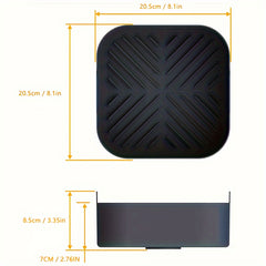 2pcs Square Silicone Liner for Air Fryer Non Stick High Temperature Resistant