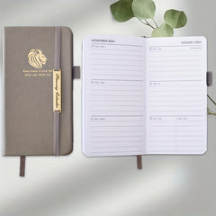 Leather A6 Academic Planner 1 6 18 Months Perfect for Teachers & Students