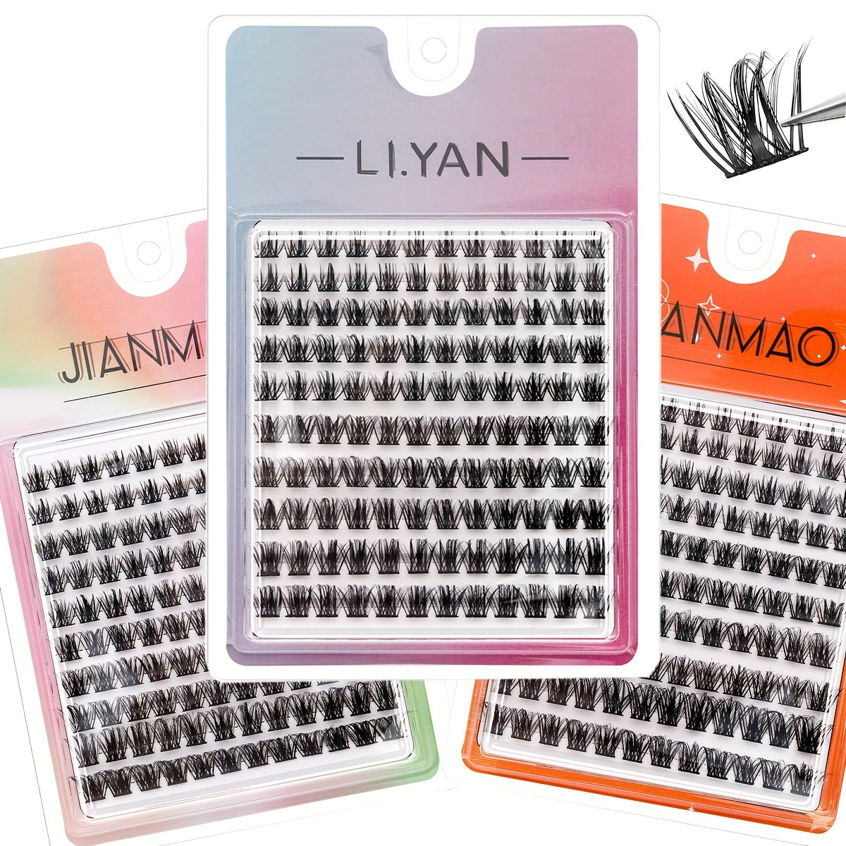DIY Eyelash Extensions Kit 120pcs Clusters False Eyelashes