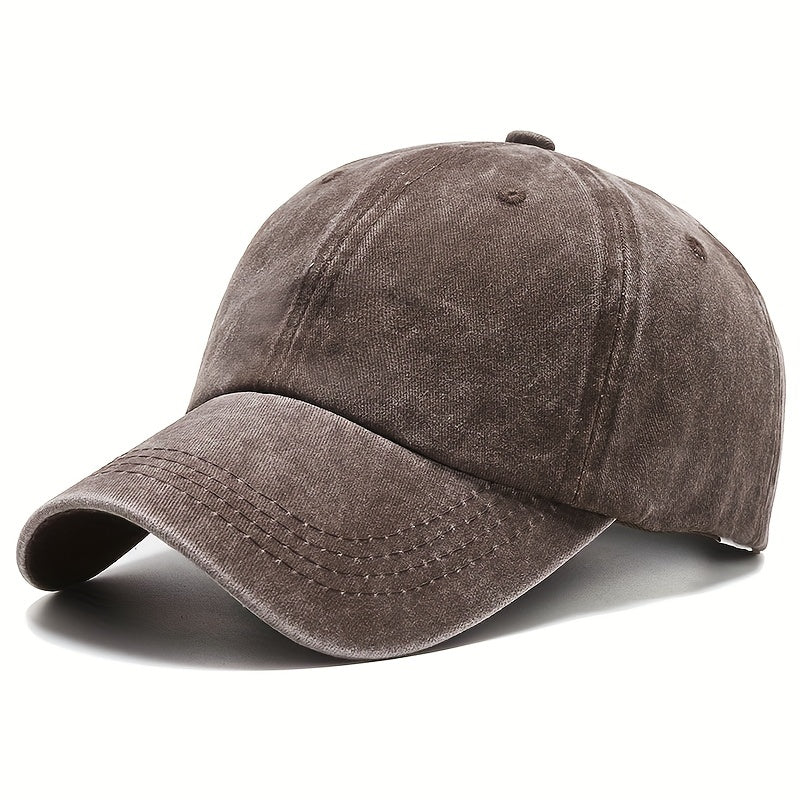 Vintage Hip Hop Baseball Cap Washed Distressed Unisex Denim Sun Hat
