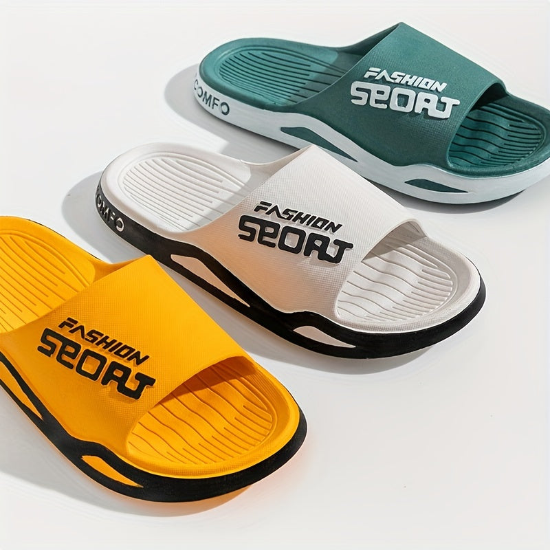 Men's Non Slip Slides Lightweight Slippers for Indoor Outdoor