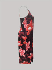 Women's Plus Floral Print Maxi Cami Dress