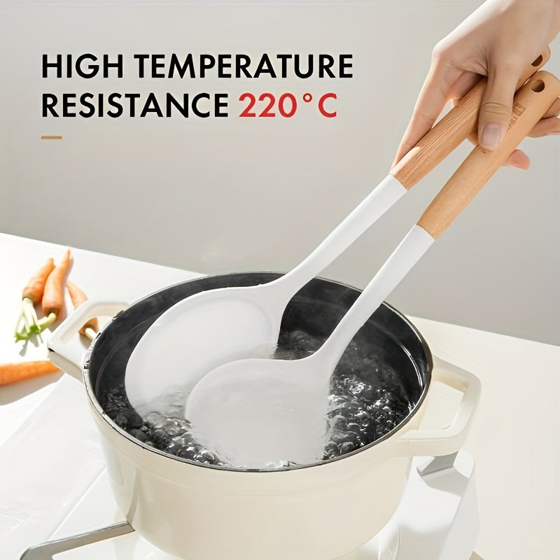4pcs Portable Cooking Utensils Set Durable Frying Spatula Rice Soup Spoon