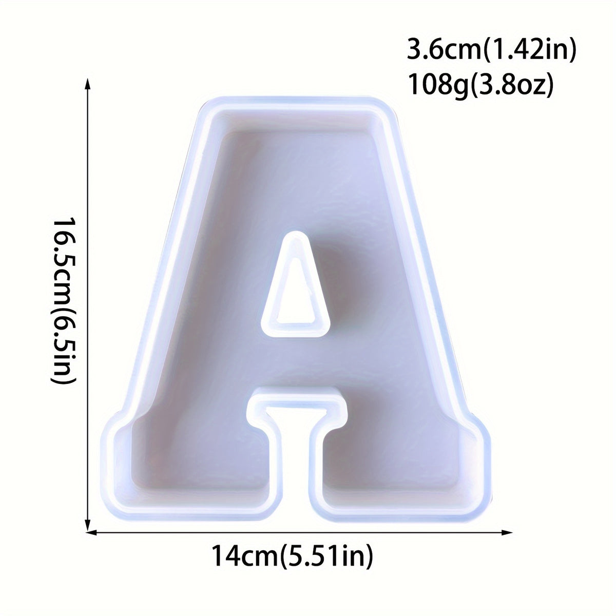 Resin Letter Pendant Molds - 3D Alphabet A-Z Symbols
