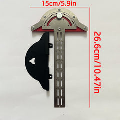 Stainless Steel Woodworking Ruler Angles Tool for Woodworkers