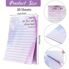 Flower Plant Sticky Notes 12 7 X 10 16 Cm Gradient Note Pads Floral Sticky Memo
