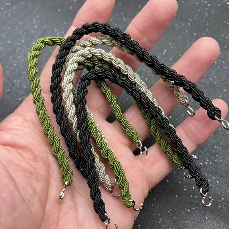 Military Boot Straps Elastic Bands with Metal Hook for Hiking & Camping