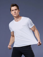 Men's Solid Ultralight Quick Dry Sport T Shirt