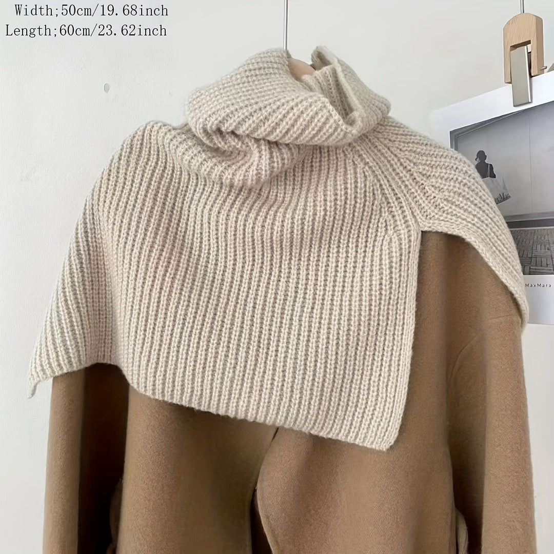 Elasticity Knitted Scarf Warm Outdoor Thick Winter Shawl
