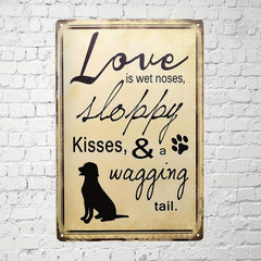 Metal Tin Sign Distracted By Dogs And Planes Funny Novelty Pub Coffee Bar 8x12in