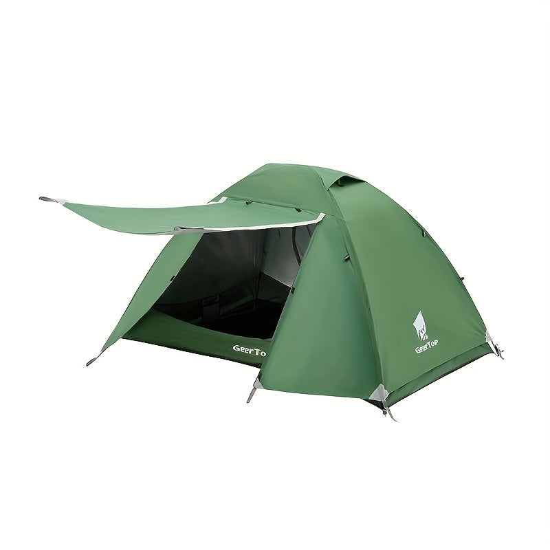2-Person Lightweight Backpacking Tent with Awning Vestibule
