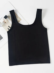 3pcs Solid Tank Tops Sleeveless Comfy Top Women's Lingerie