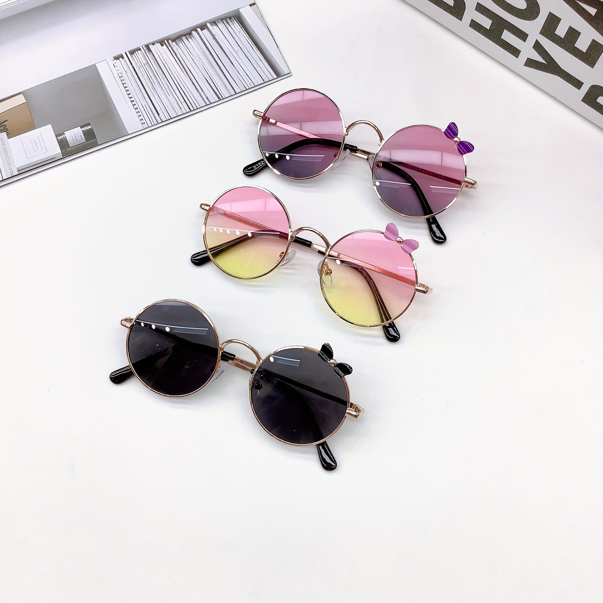 Girl's Bows Sunglasses for Kids Outdoor Decor