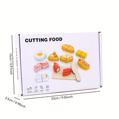 Chicchile Toy Set Simulated Fruits and Vegetables Magic Tape