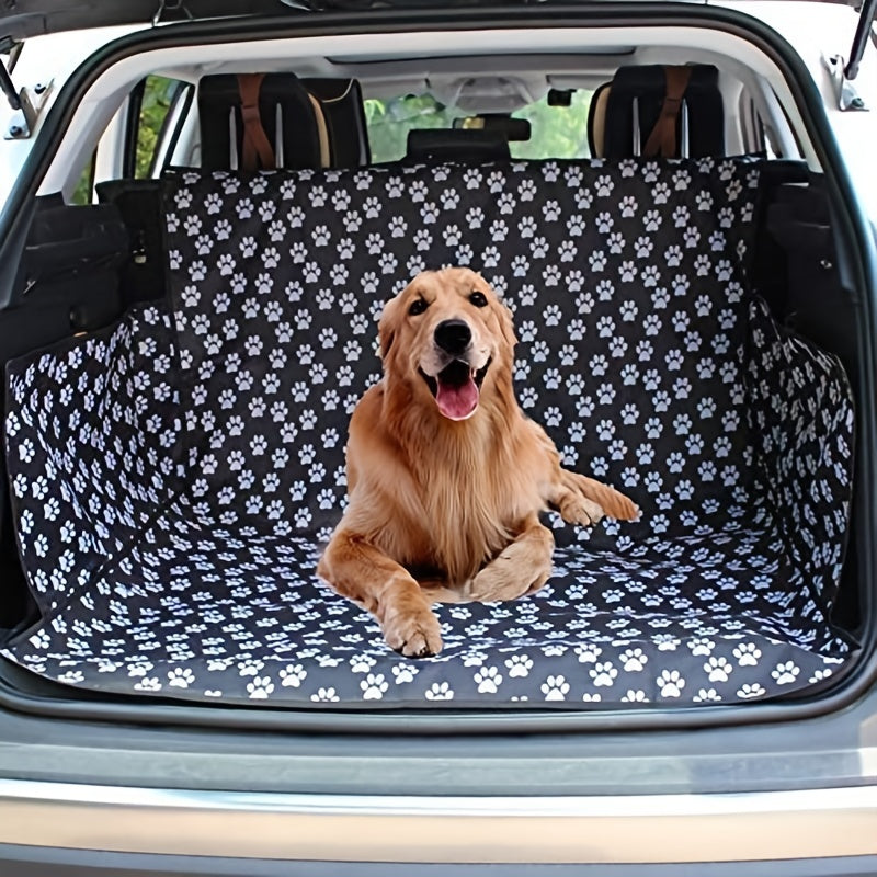Cat Paws Print Car Trunk Mat Dogs Waterproof Anti Slip Wear Resistant