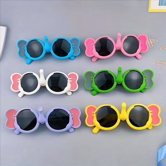 Elephant Nose Sunglasses Round Frame UV Protection Outdoor Activity Glasses