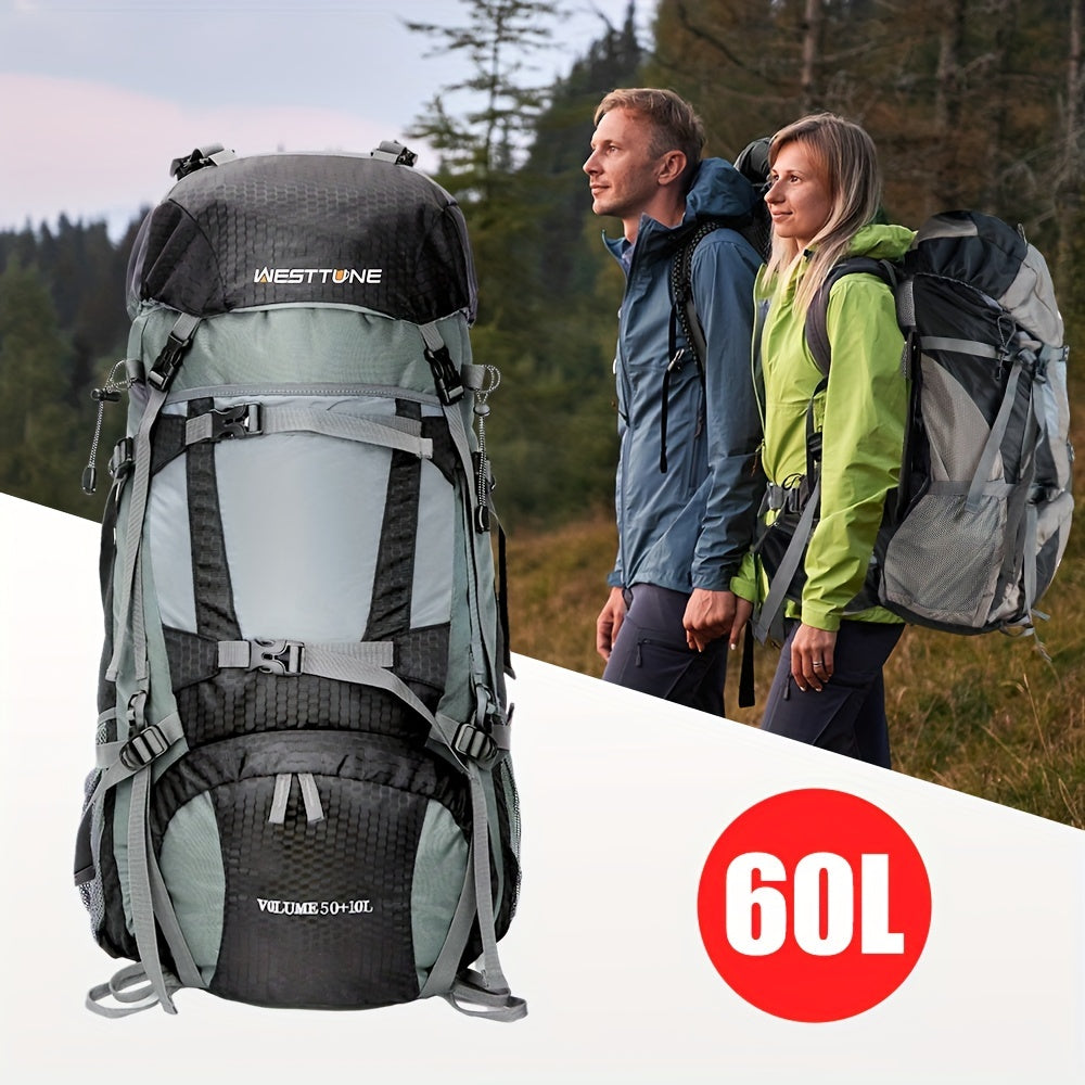 60L Waterproof Mountaineering Backpack with Upgraded Carrying System