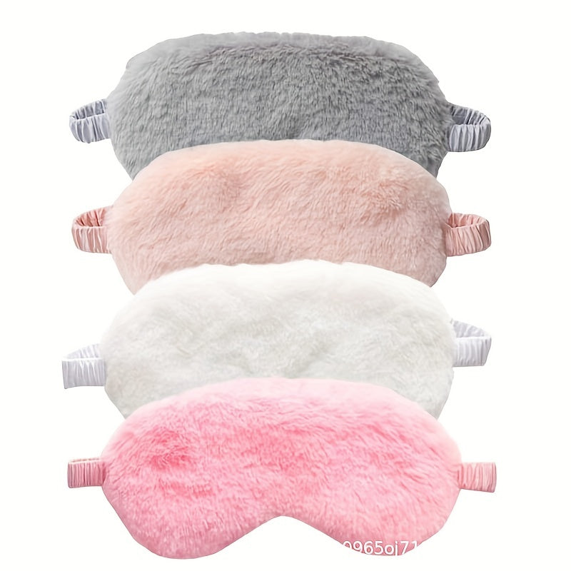 Solid Eye Protection Eye Mask Lunch Break Plush Eye Mask