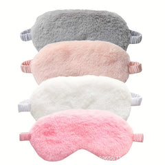 Solid Eye Protection Eye Mask Lunch Break Plush Eye Mask