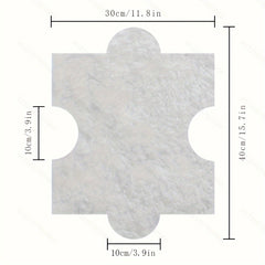 Thick Plush Shag Puzzle Floor Mat Cuttable Square Carpet Fluffy Area Rugs