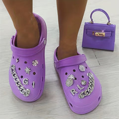 Fruit Letter Shoe Charms 14pcs Shoe Accessories for Kids Adults Party Favors