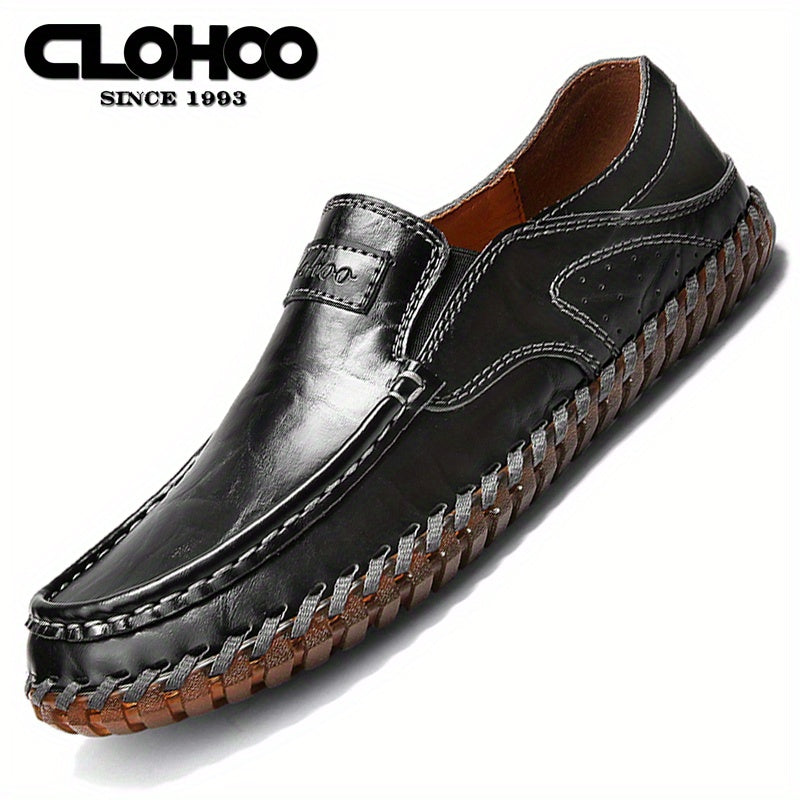CLOHOO Soft Sole Loafers Men's Slip On Dress Shoes