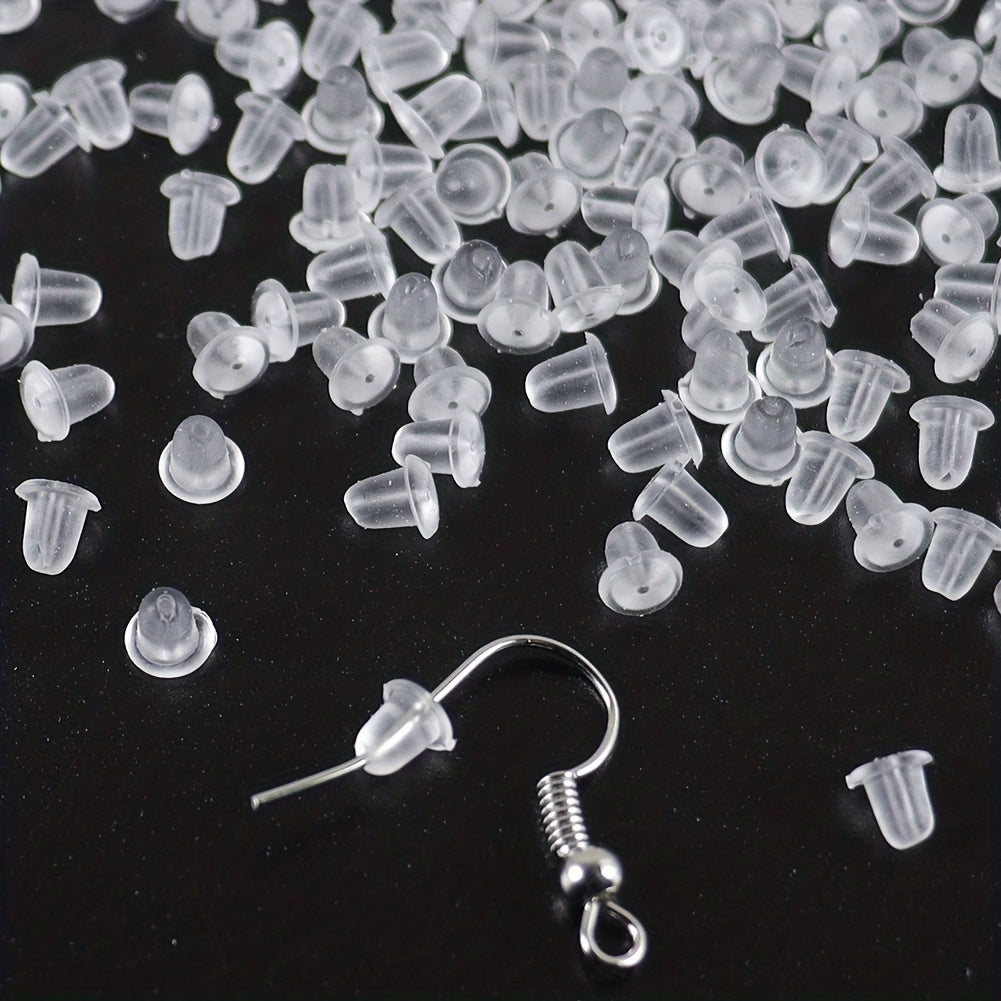 Clear Earring Backs For Studs Posts Safety Back Pads Replacement