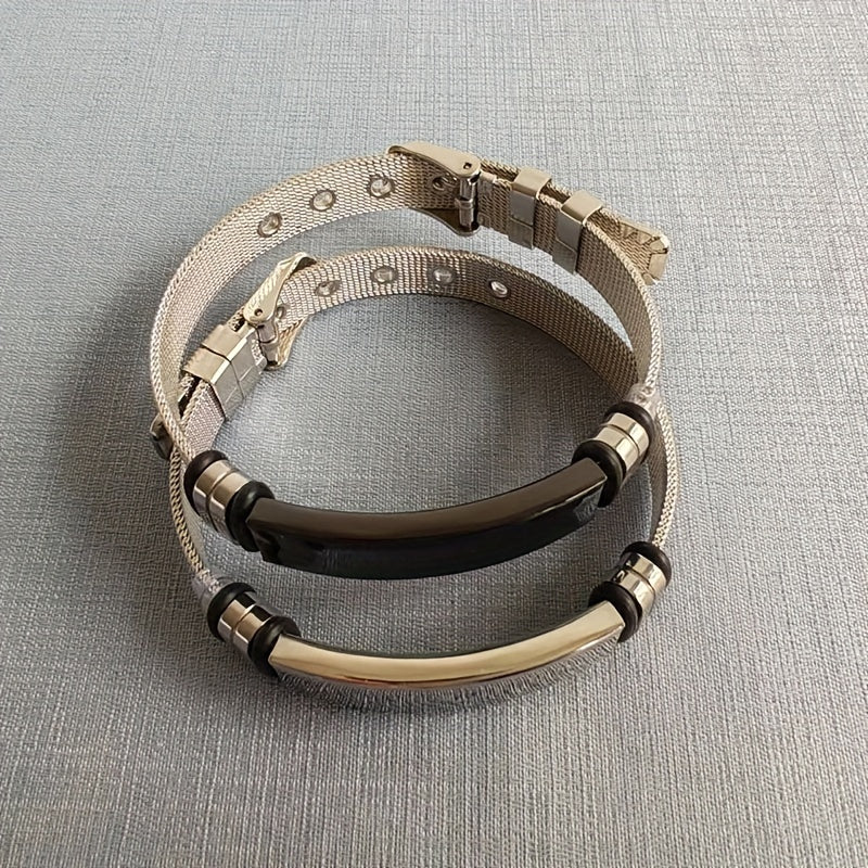 Unisex Stainless Steel Couple Bracelet Titanium Steel Bracelet