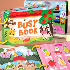 Colorful Interactive Busy Book for Kids - Educational Paperback