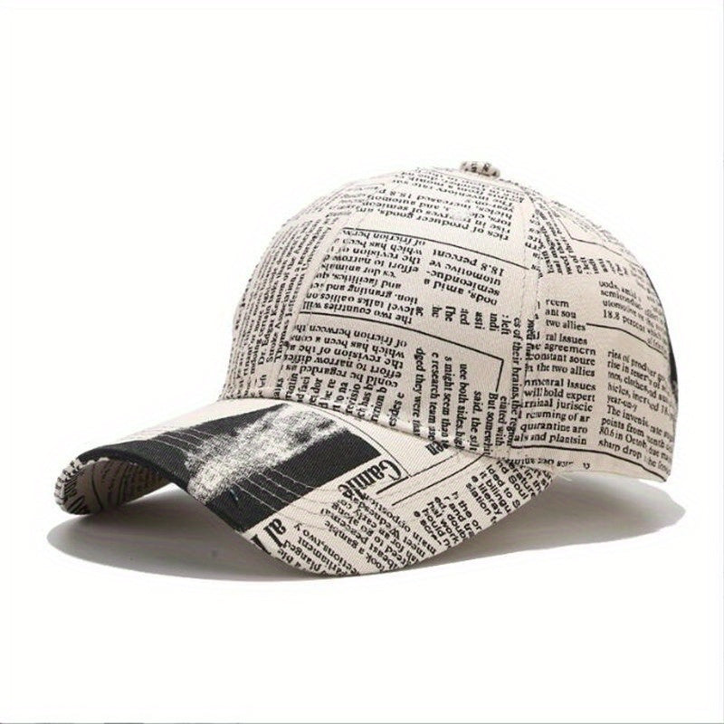 Spring Summer Oil Painting Baseball Cap All match Retro Peaked Cap
