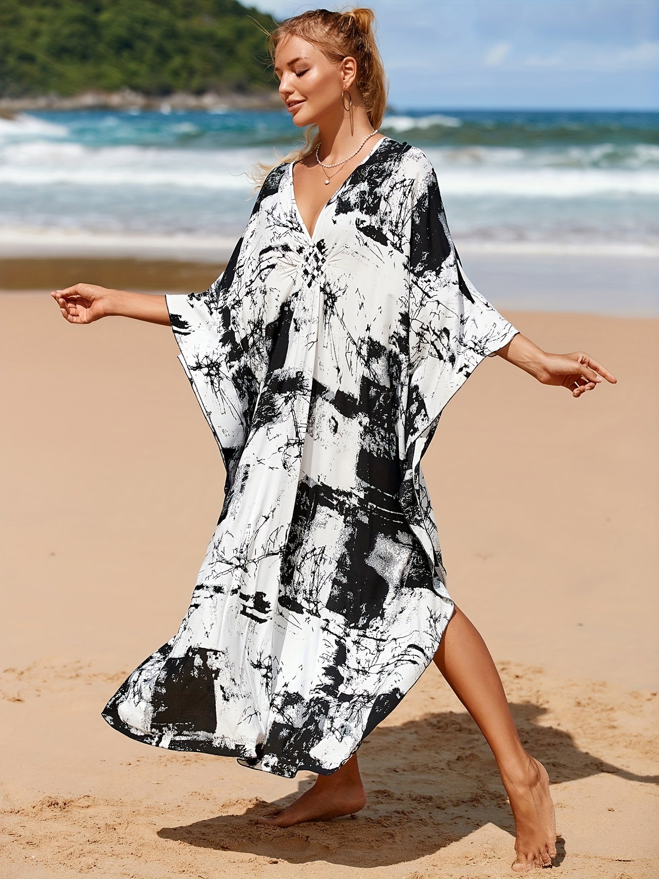 Tie Dye Cover Up Dress