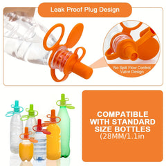 4Pcs Silicone Bottle Cap Spout Adapter Replacement