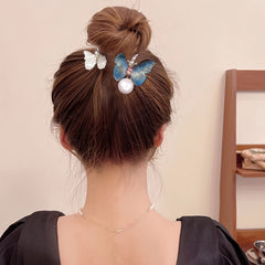 Retro Butterfly Hair Comb Clip Headdress for Women Girls